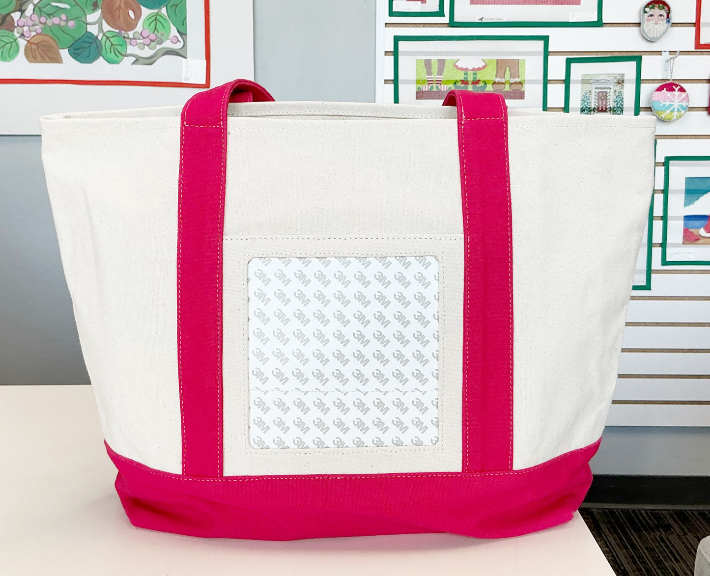 Tote Bag with Insert - Hot Pink
