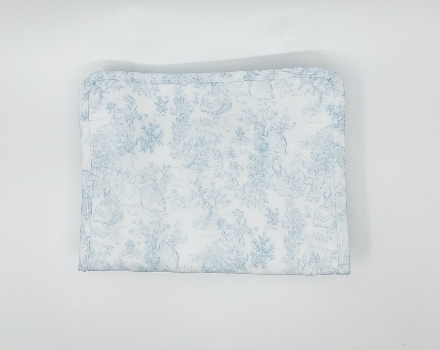 Roadie Medium Zip Pouch - Bunny Toile Blue
