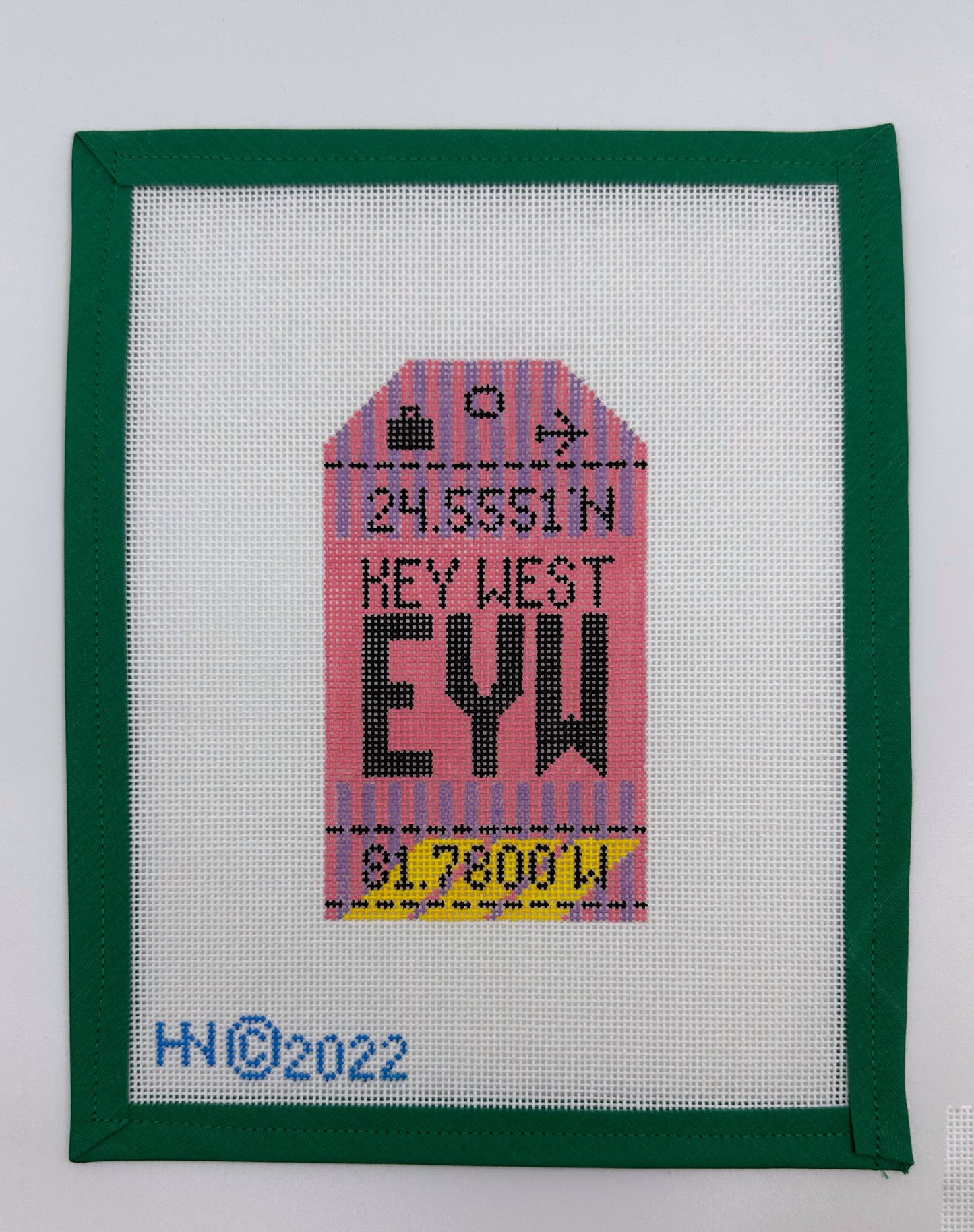 Key West Retro Travel Tag