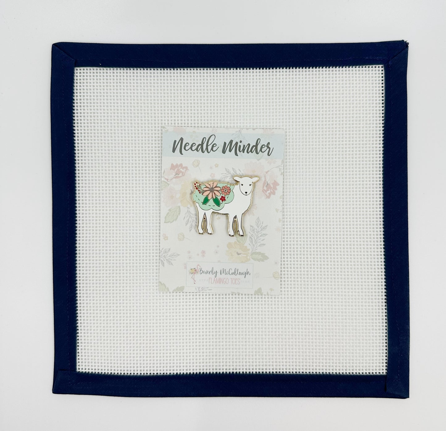 Farmhouse Floral Sheep Needleminder