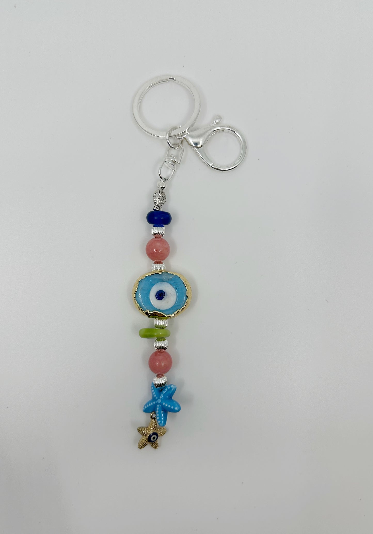 Evil Eye Scissor Fob - Silver
