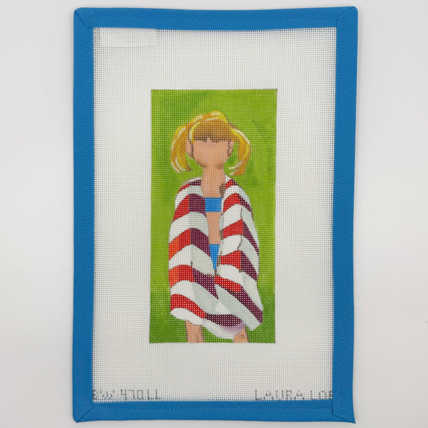 Girl in Stripe Towel BW470LL