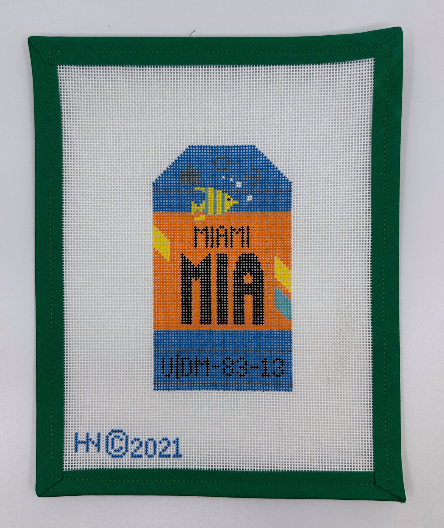 Miami Retro Travel Tag