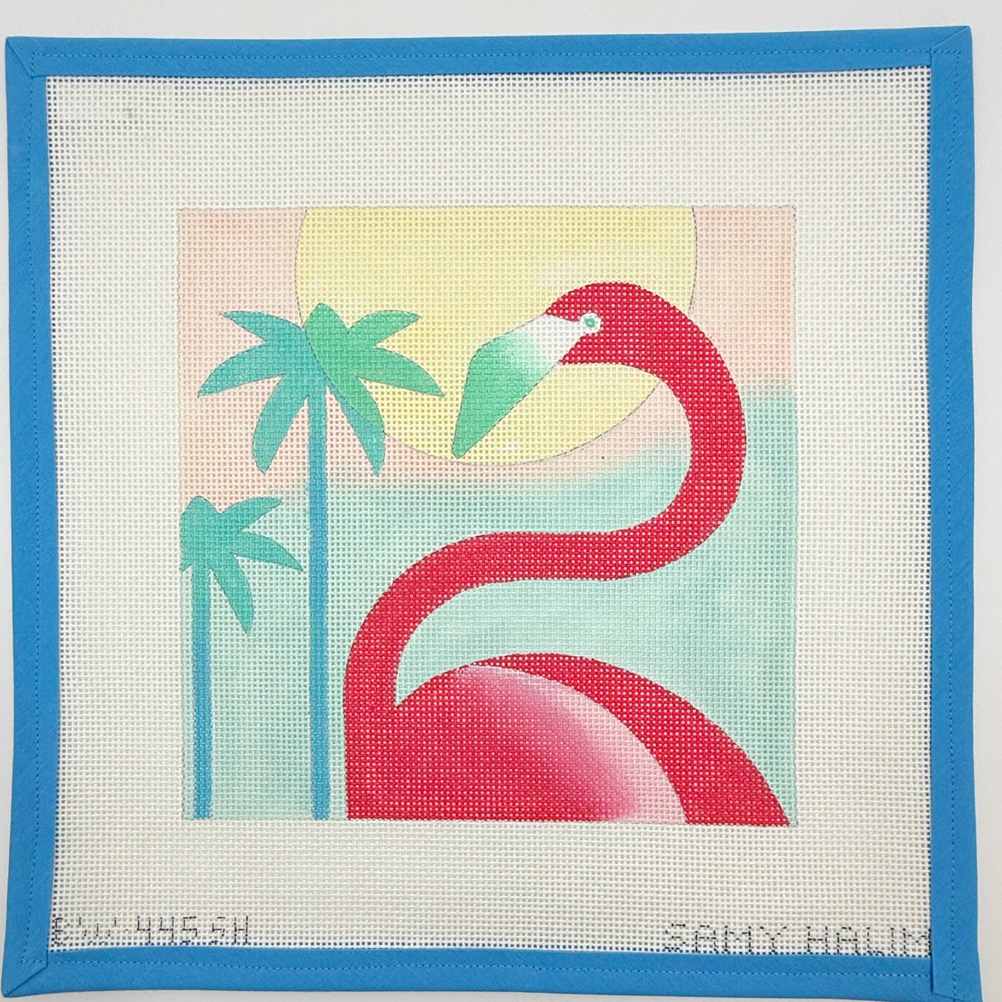 Flamingo with Two Palms - BW445SH