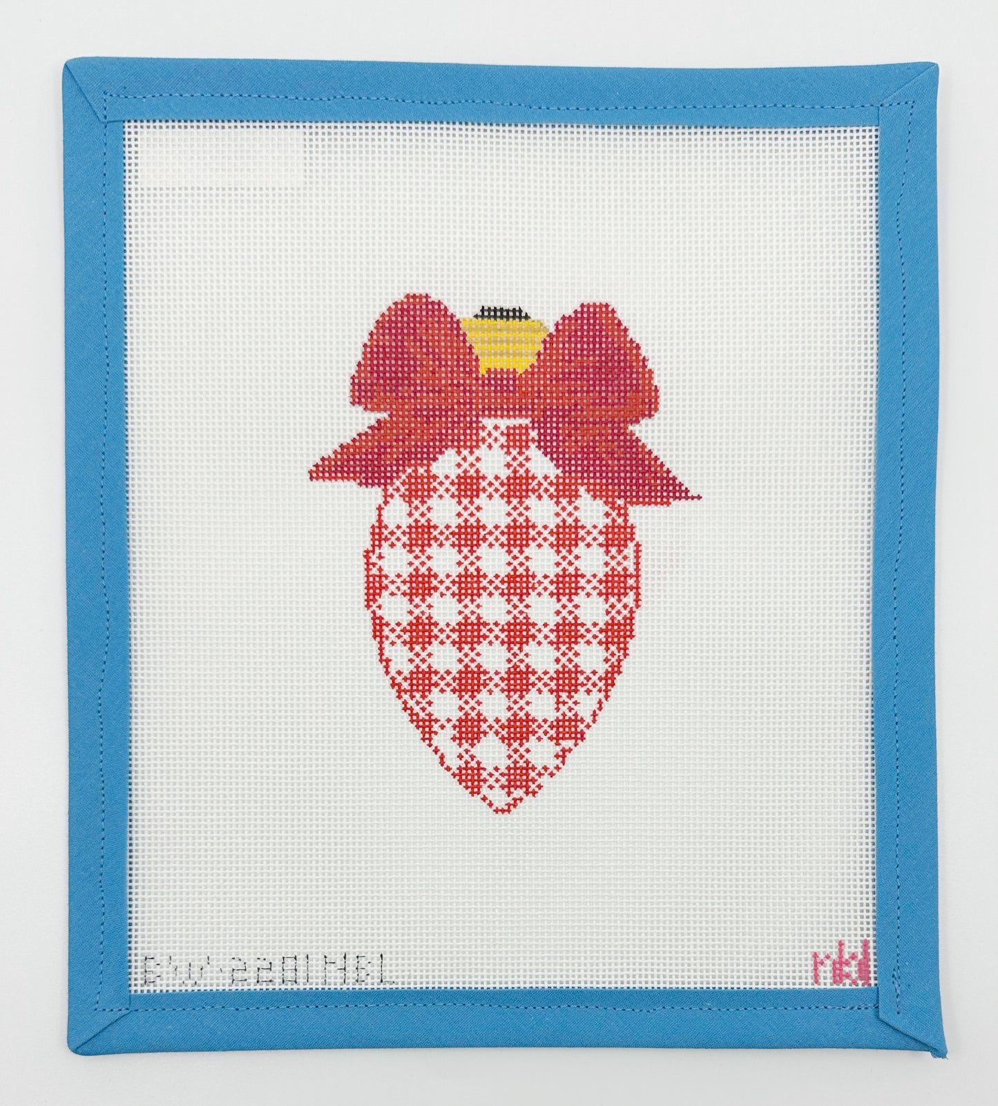 Bow Bulb Red Gingham - BW2281NBL