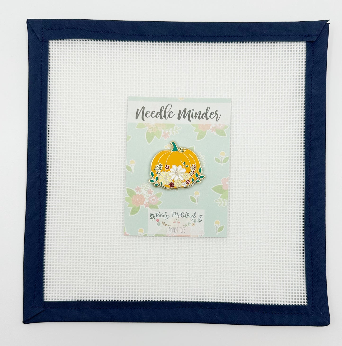 Floral Pumpkin Needle Minder