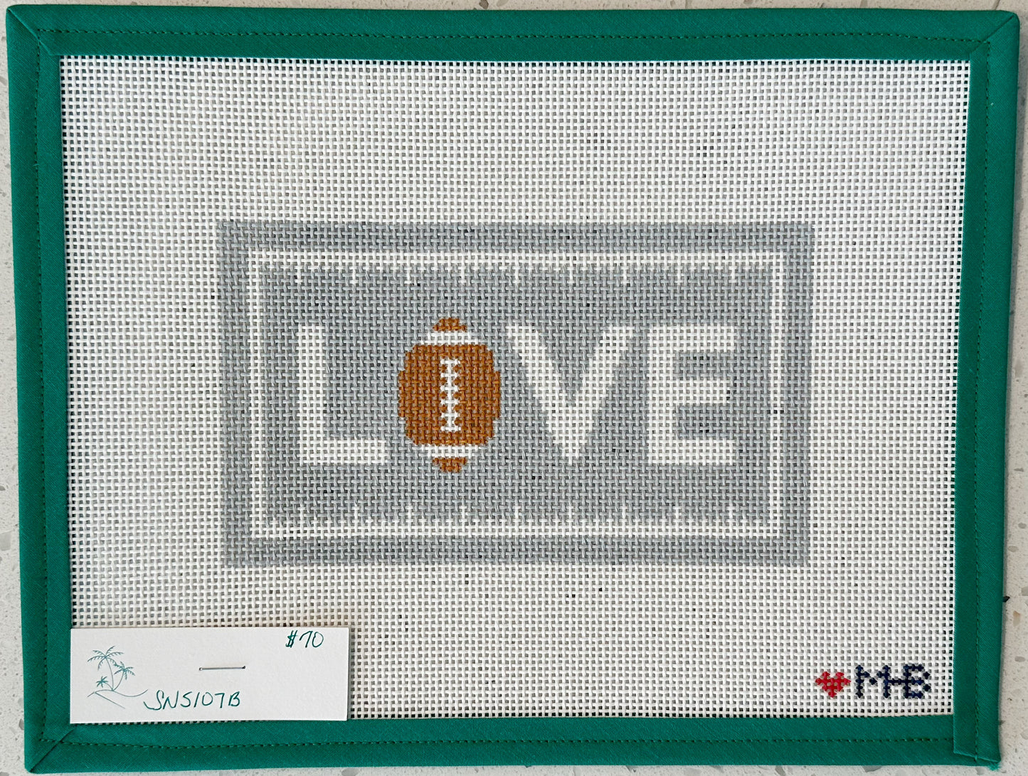 LOVE Football Gray Scale