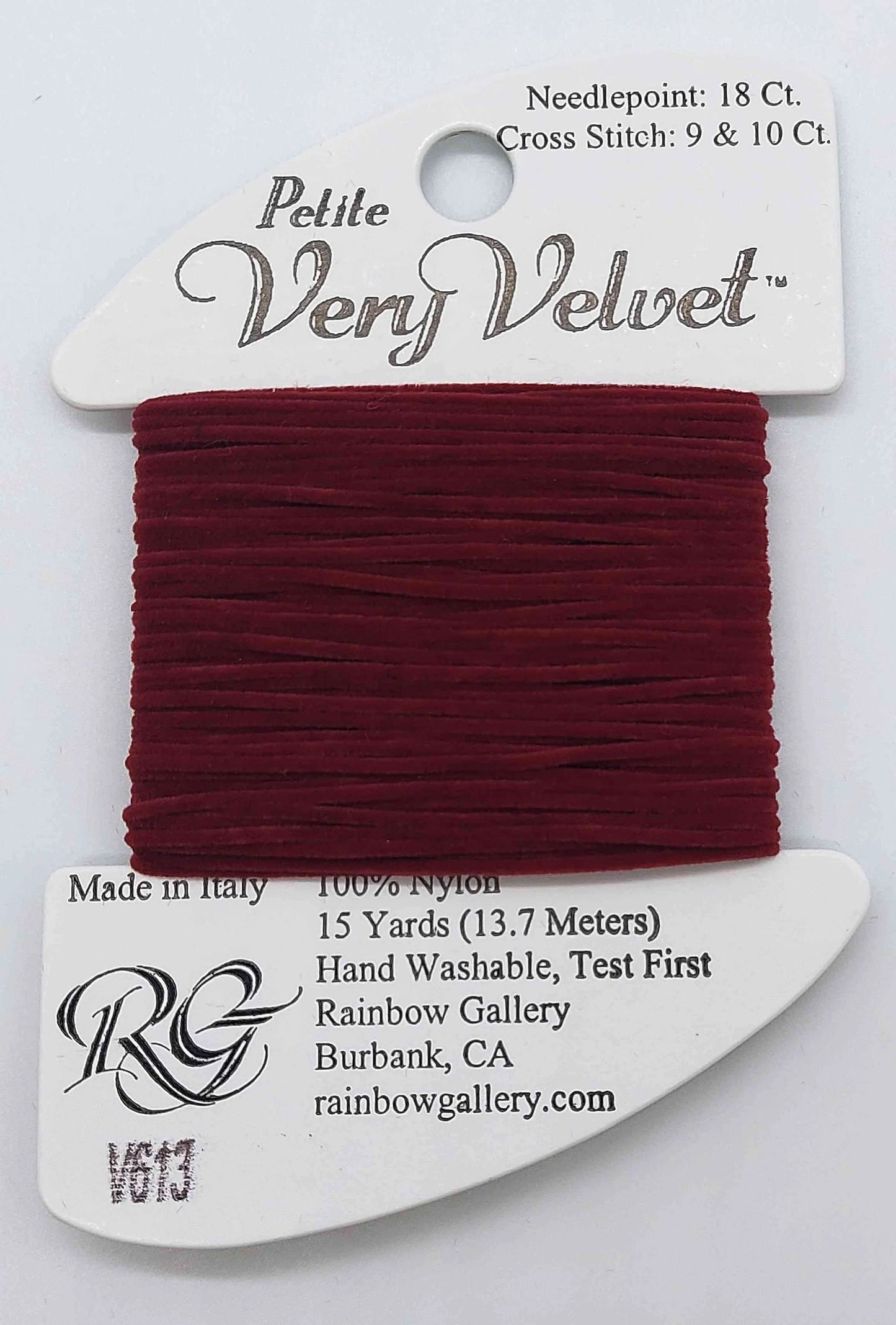 Petite Very Velvet V613 Burgundy