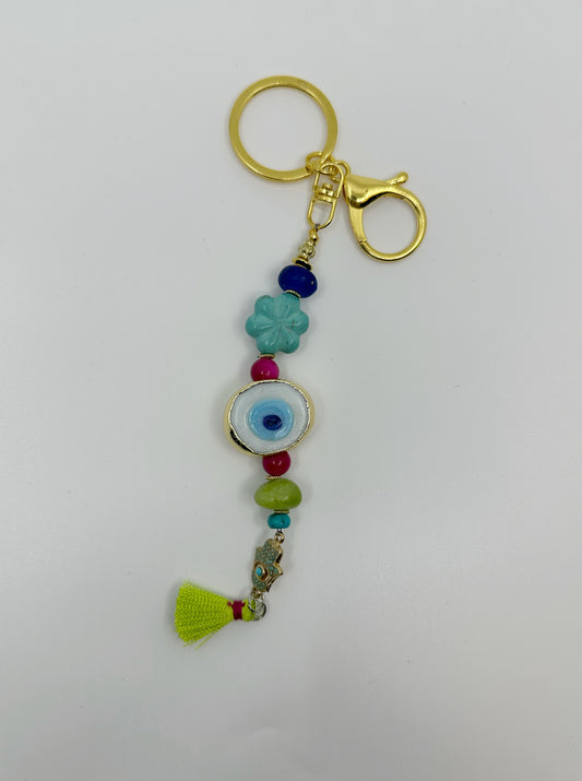 Evil Eye Scissor Fob - Gold