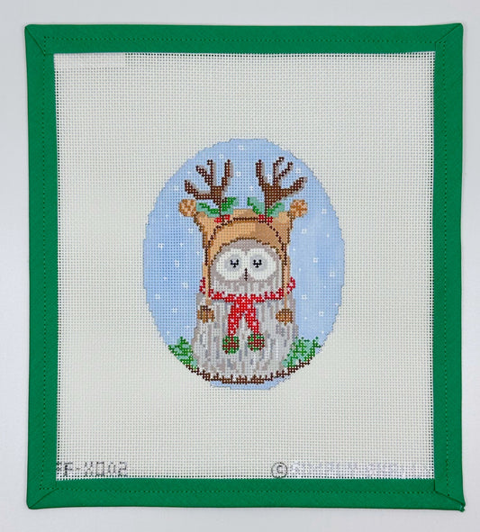 FF-XO02 Owl with Antlers Ornament