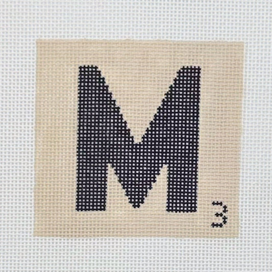 Scrabble Tile M - BW80