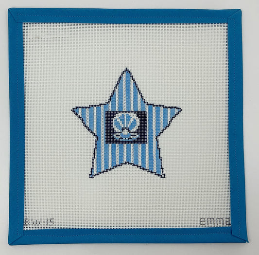 Star with Pearl Shell Ornament - BW15EW