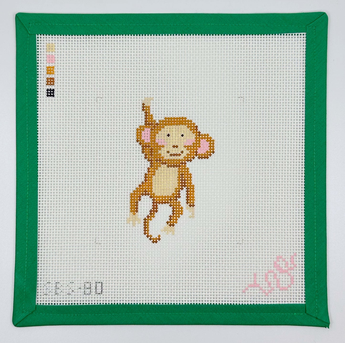 Baby Monkey Needlepoint Canvas