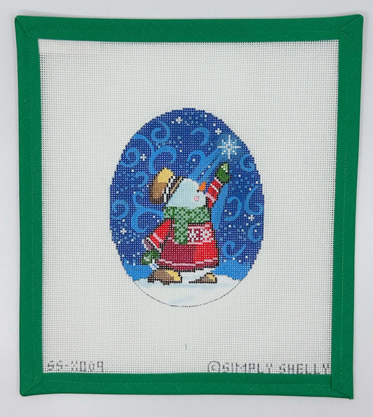 SS-XO09 Snowman with Snowflake