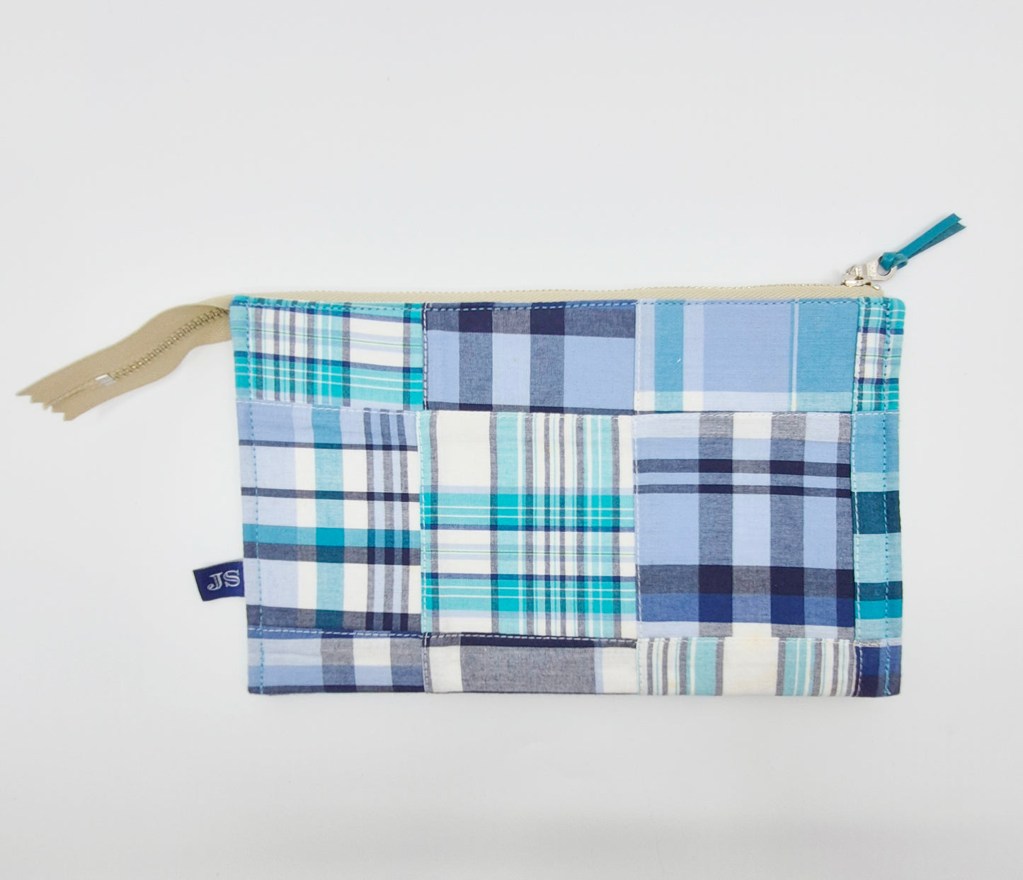 Project Bag - Multi Pockets Madras Patchwork