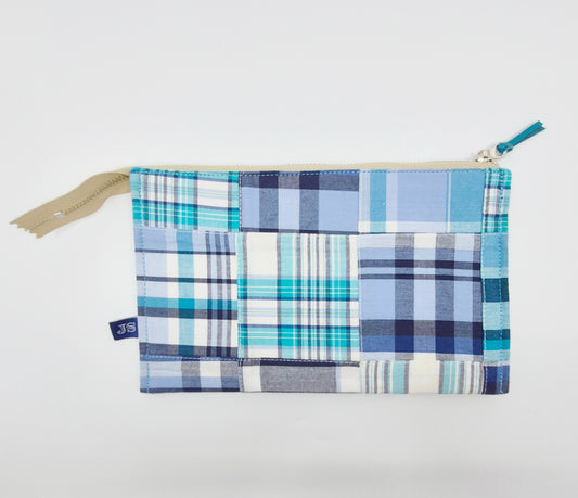 Project Bag - Multi Pockets Madras Patchwork