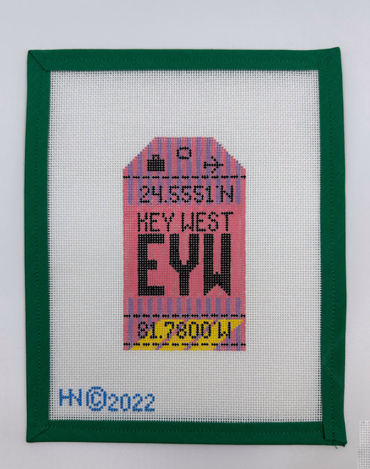 Key West Retro Travel Tag