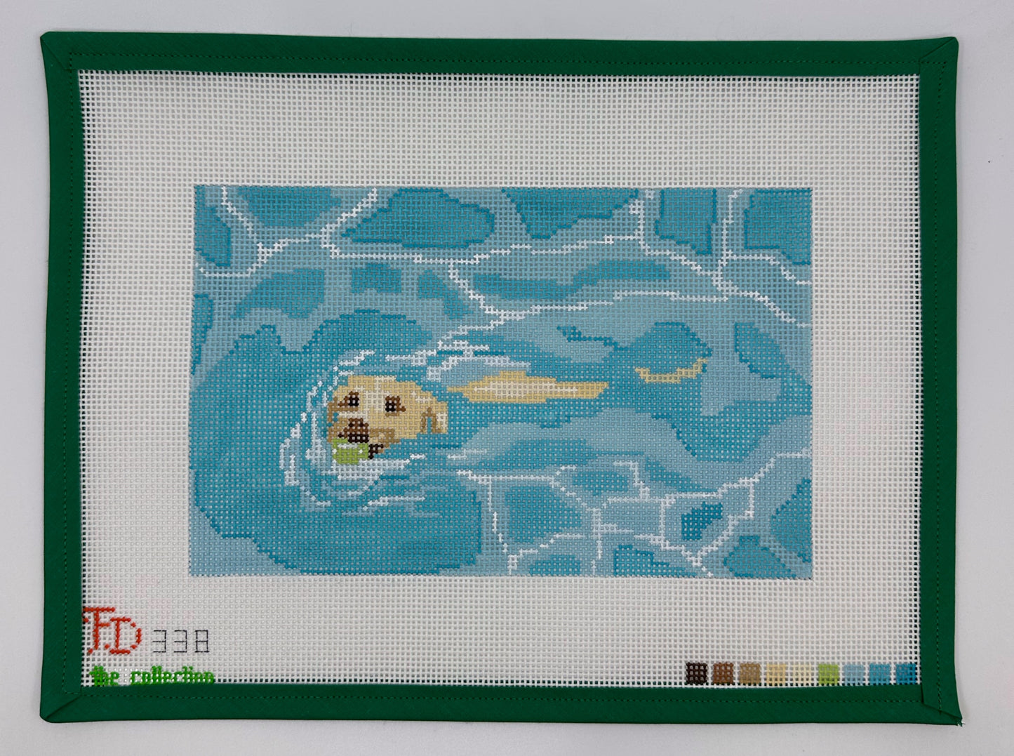Yellow Labrador Swimming