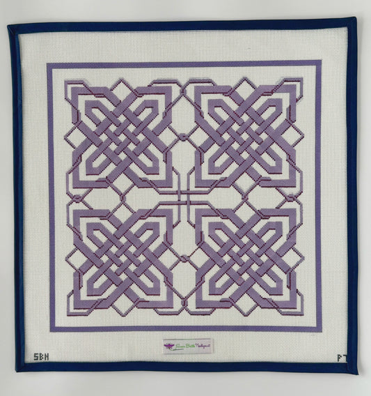 Purple Lattice Square