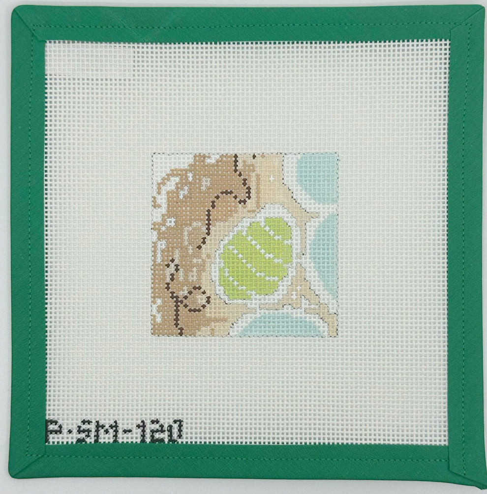 Green Egg Three Palms Needlework
