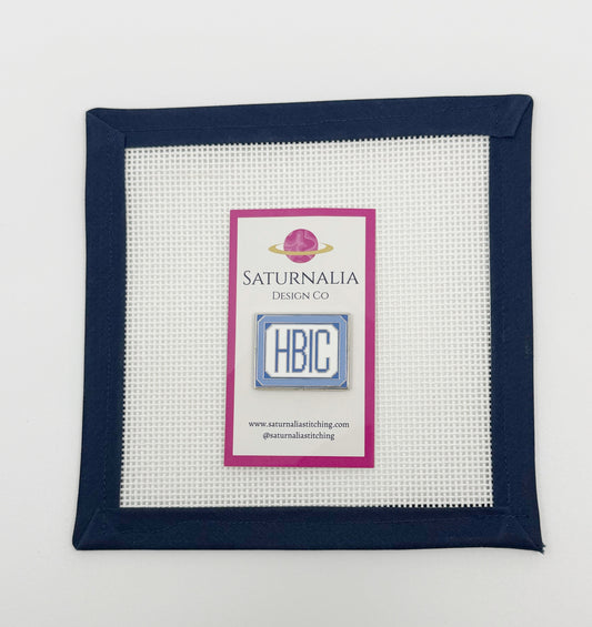 HBIC Enamel Needleminder - Blue
