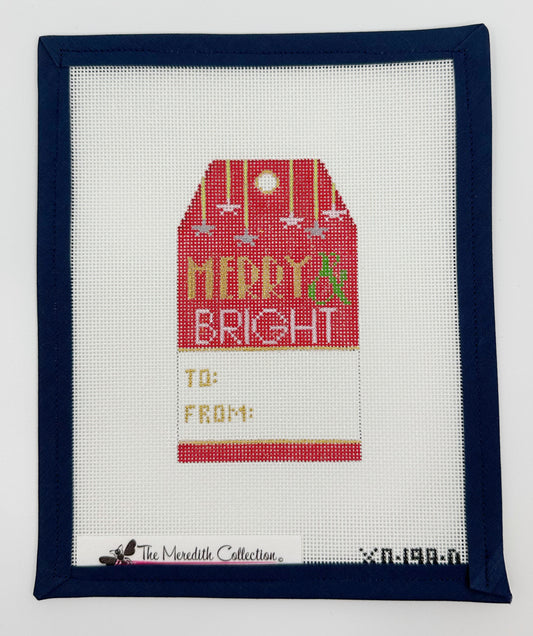 Gift Tag Merry & Bright XO198d