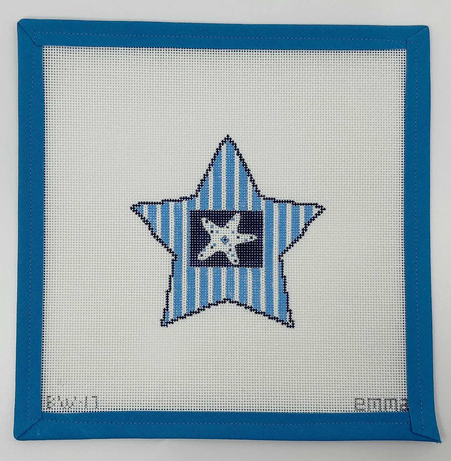 Star with Starfish Shell Ornament - BW17EW