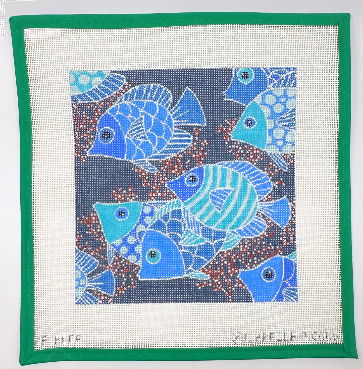 IP-PL05 Blue Fish Swimming in Coral