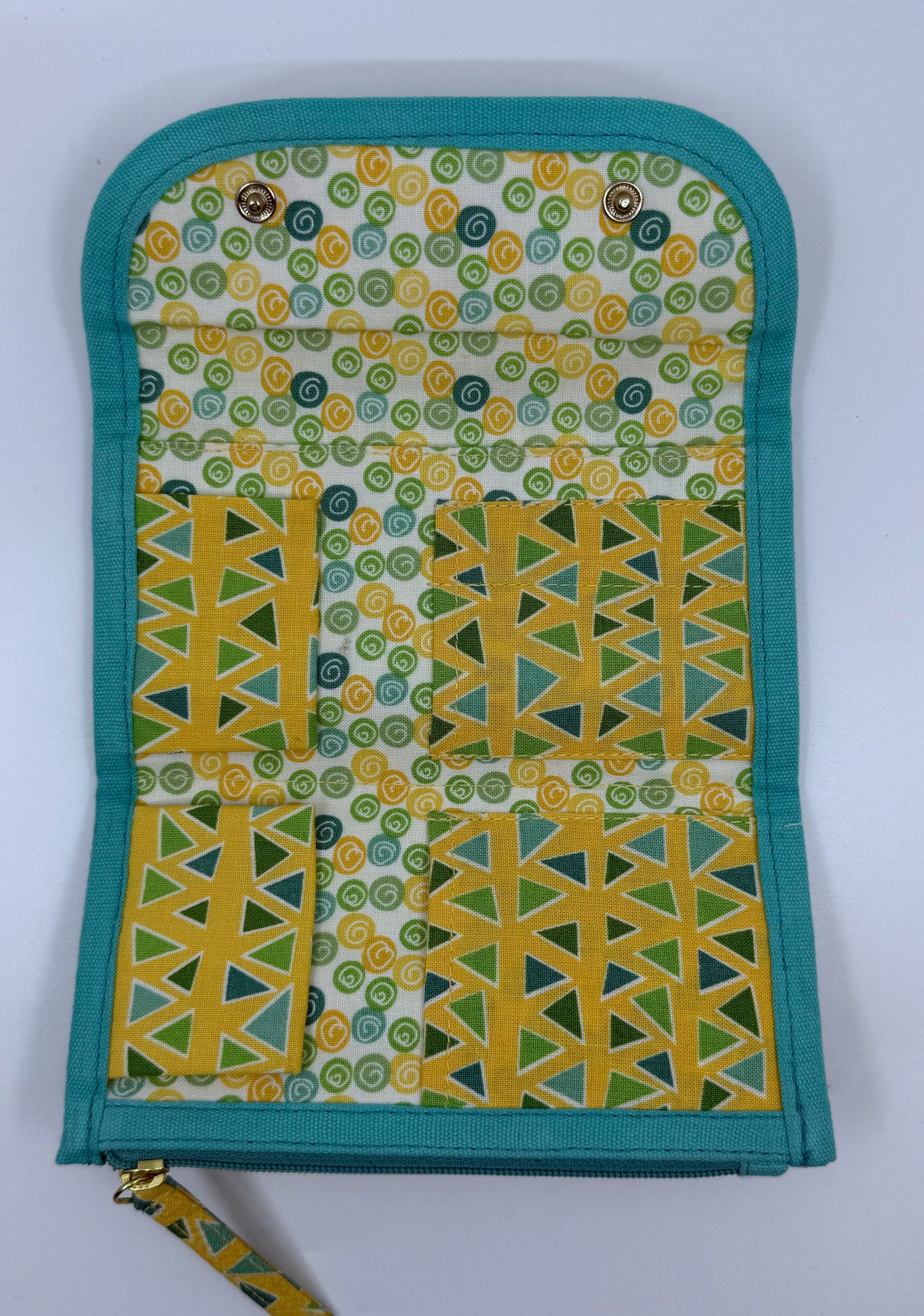 Needlepoint Tool Pouch - Yellow Triangle