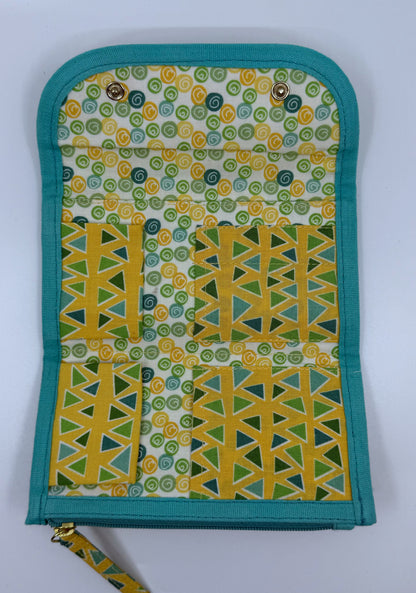 Needlepoint Tool Pouch - Yellow Triangle