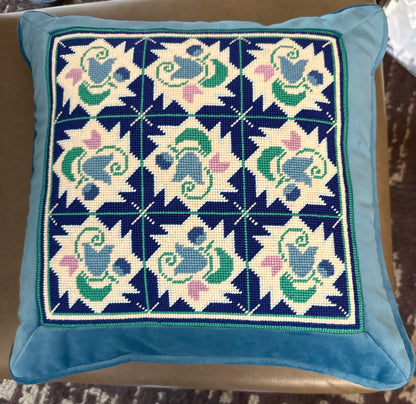 Tulip Grid Pillow