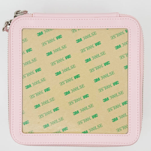 5" Leather Jewelry Box - Pink