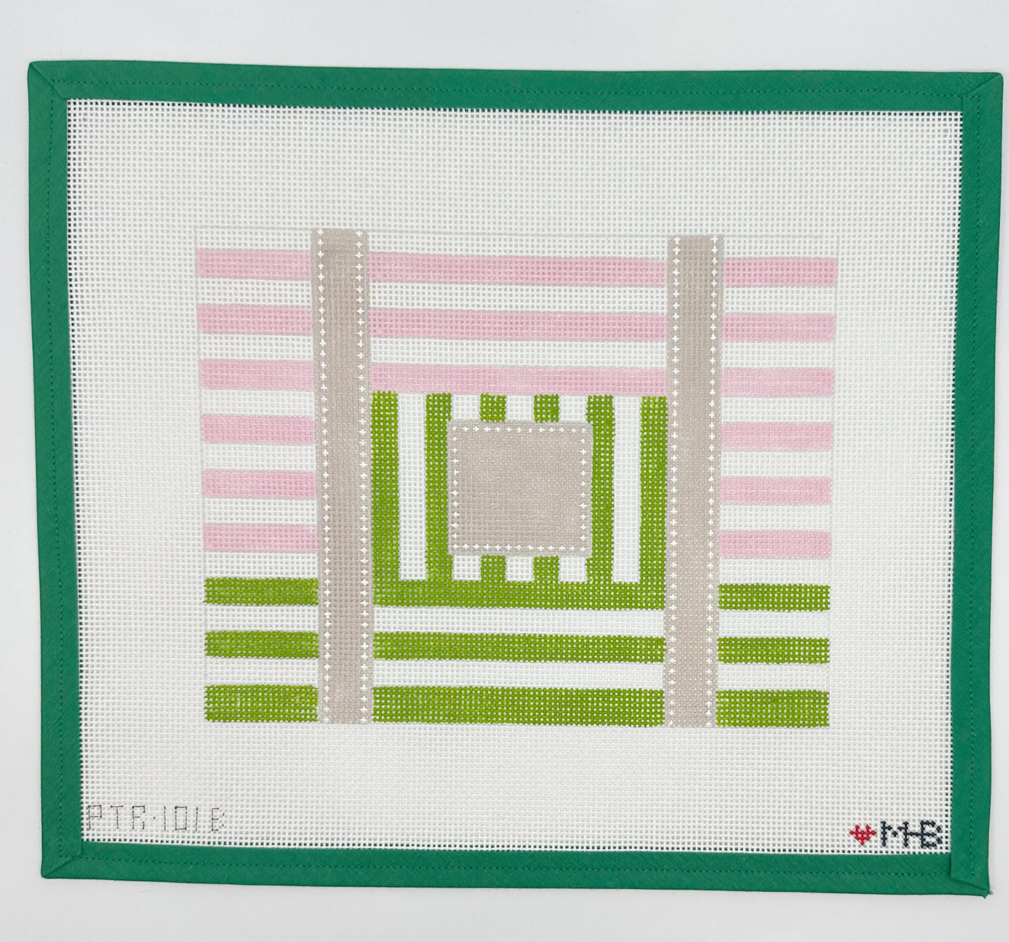 Multi Stripe Blossom Stem Clutch - SALE