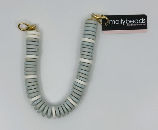 mollybeads Clutch Handle - Light Blue & Cream