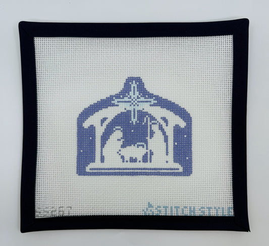 Blue and White Nativity