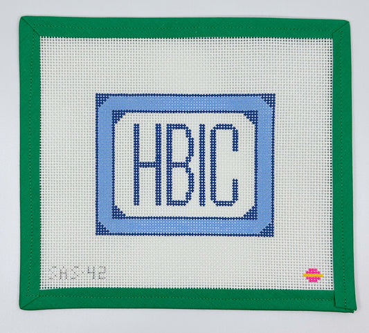 HBIC Needlepoint Canvas - Blue