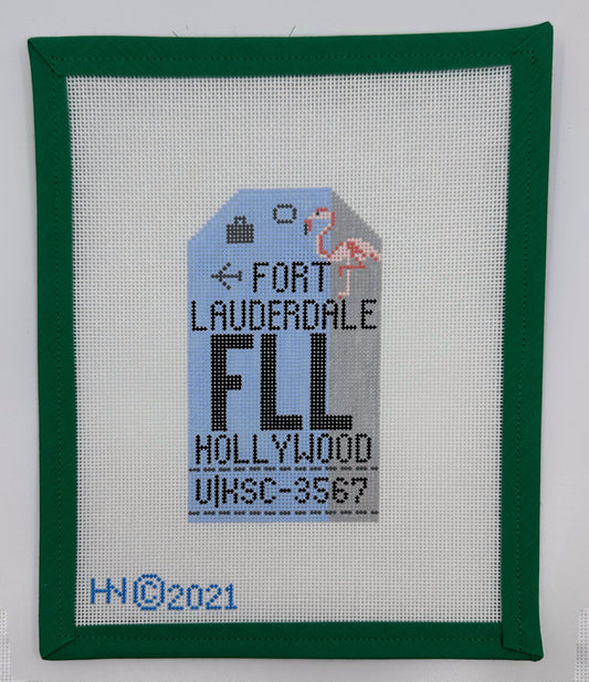 Fort Lauderdale Retro Travel Tag