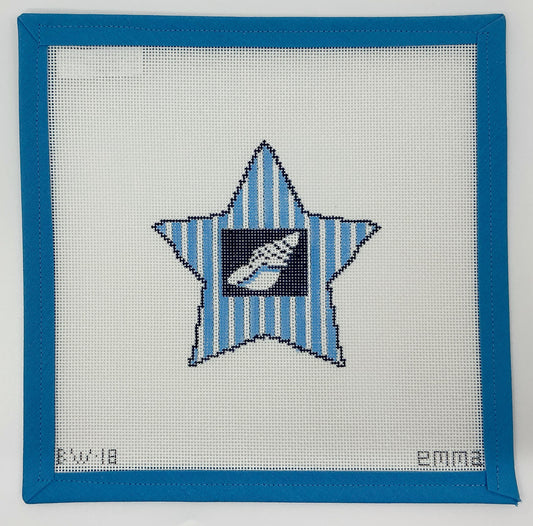 Star with Conch Shell Ornament - BW18EW