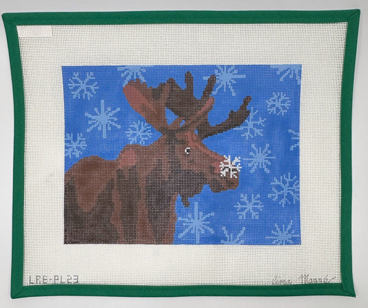 LRE-PL23 Moose with Snowflakes