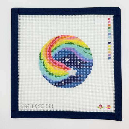 Rainbow Star Round SAS-ROSE-011