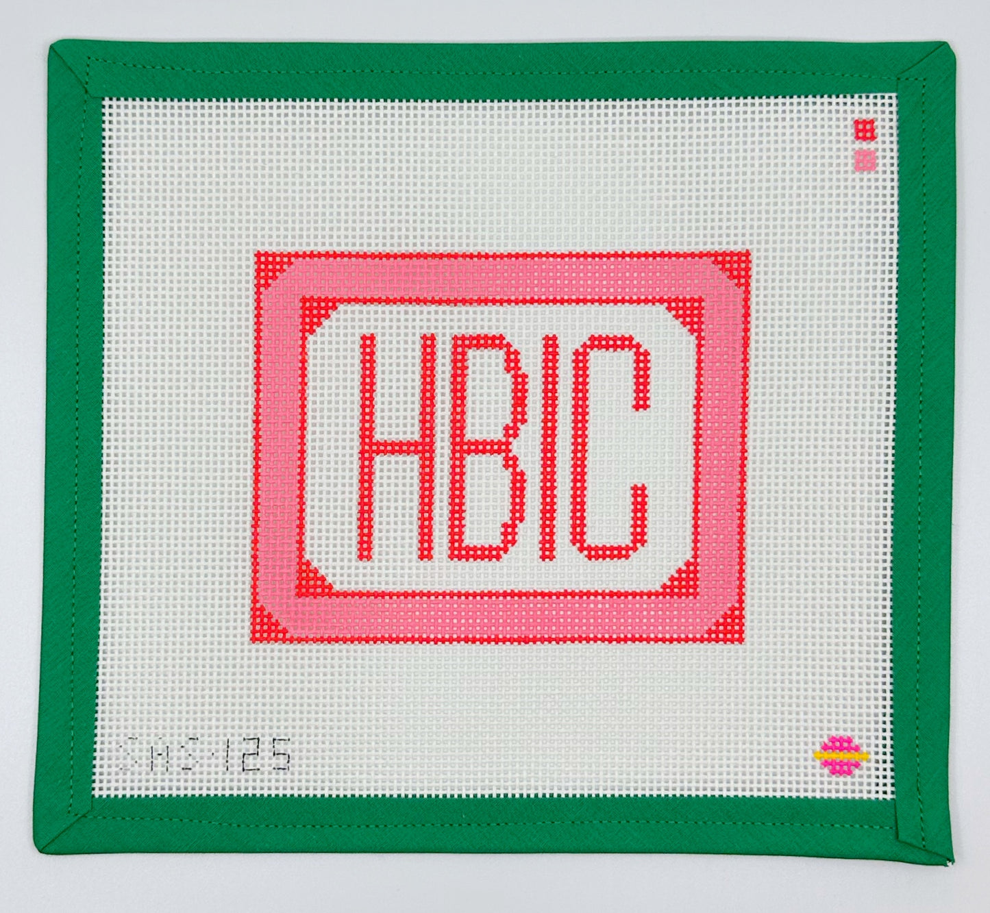 HBIC Needlepoint Canvas - Pink