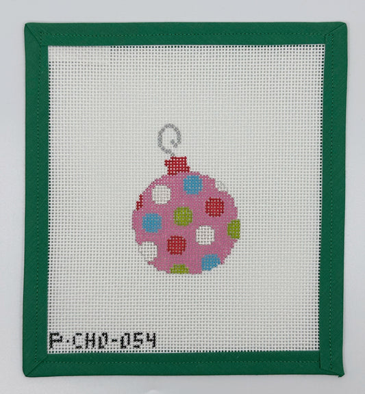 Pink Bauble w/Dots