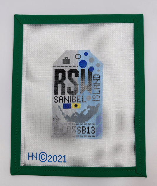 Sanibel Retro Travel Tag