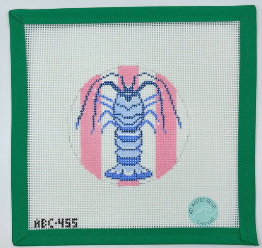Florida Lobster - Round Pink Stripe