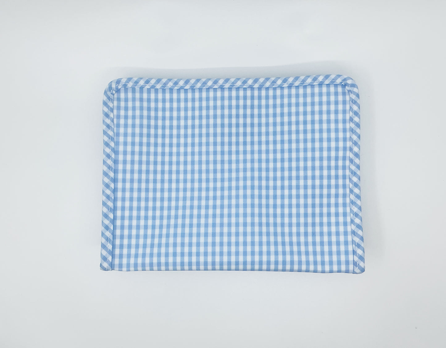 Roadie Medium Zip Pouch - Gingham Sky