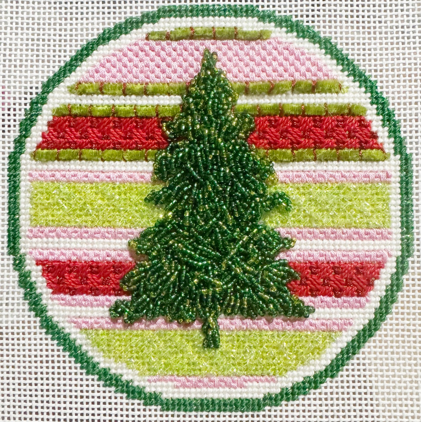 Audra Stitches Stripes Tree Round Class - Deposit Only