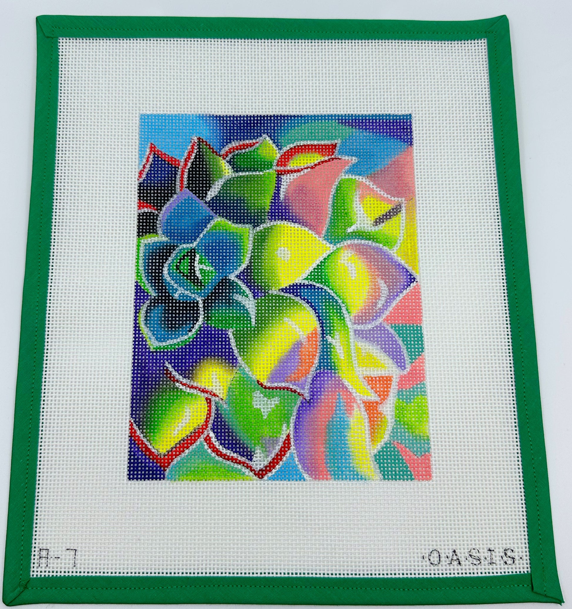 succulent needlepoint Succulent – Three Palms Needlework