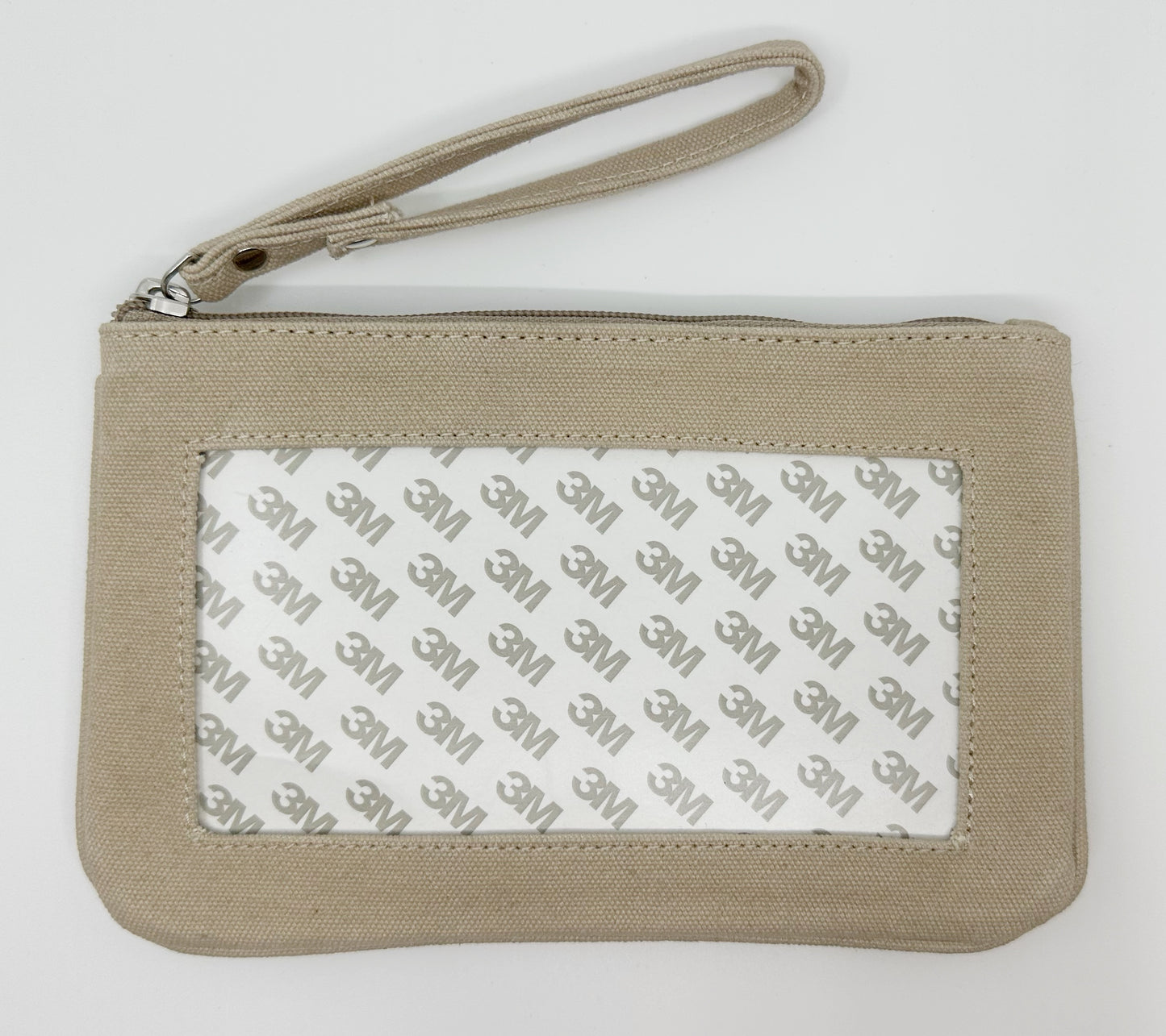Taupe Canvas Clutch - Rectangular Insert