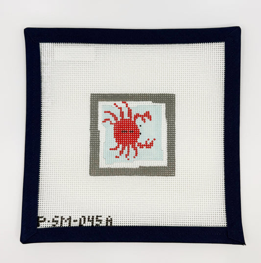 Crab Red Orange Square