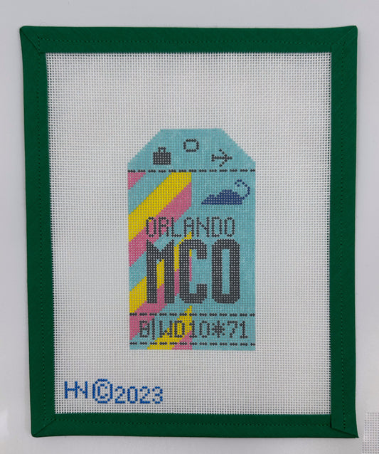 Orlando Retro Travel Tag